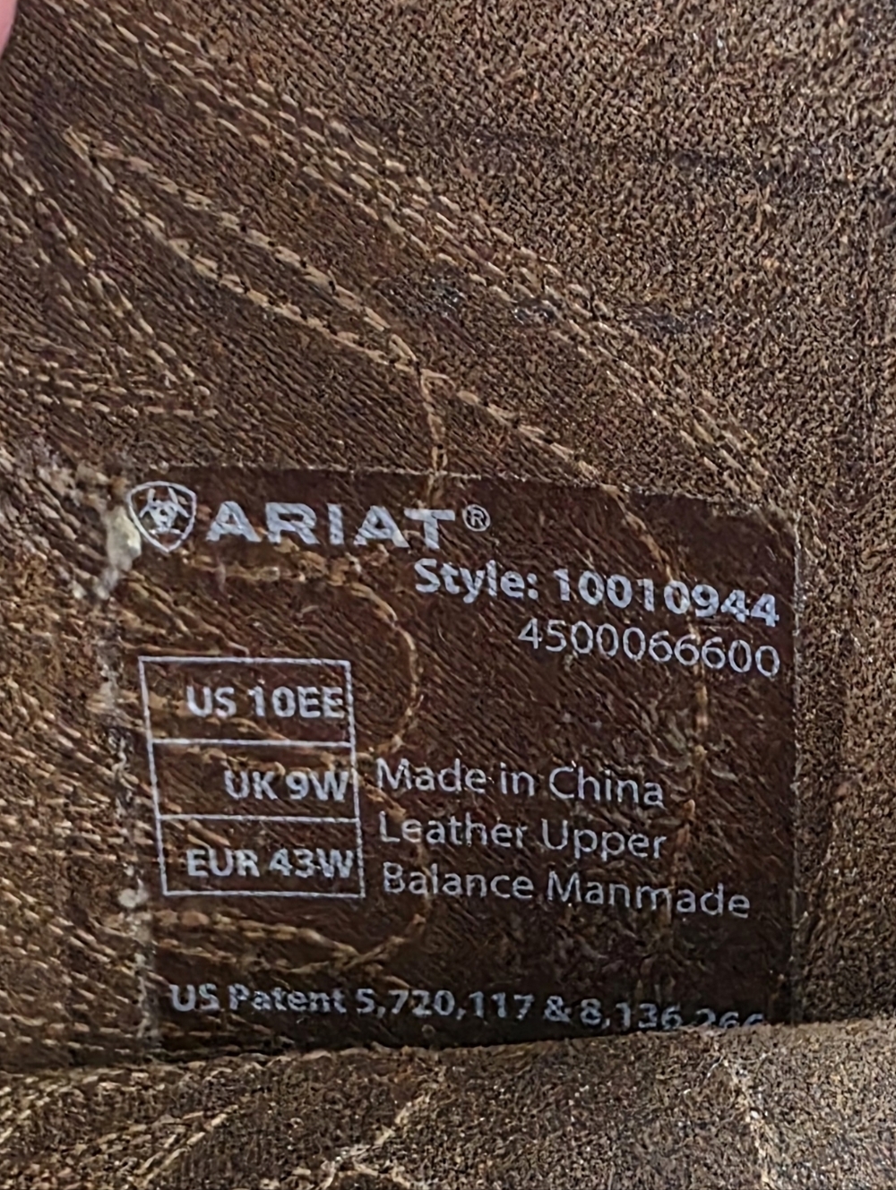Ariat Rambler Brown Leather Cowboy Boots - Picture 9 of 9